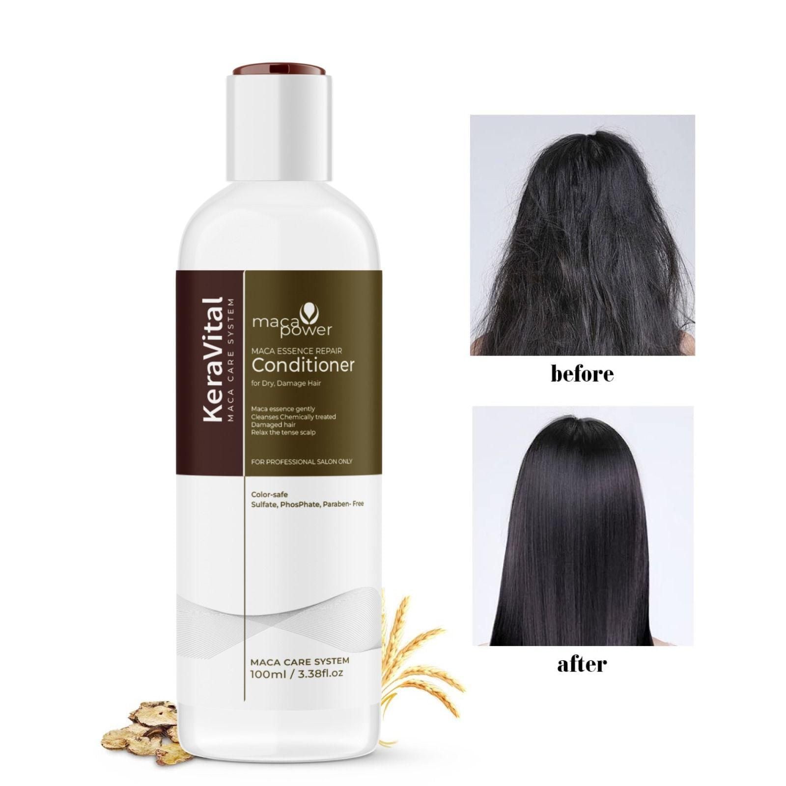 TryOurs Hair Repair Set: Shampoo & Conditioner with Maca Care System (Pack of 2)